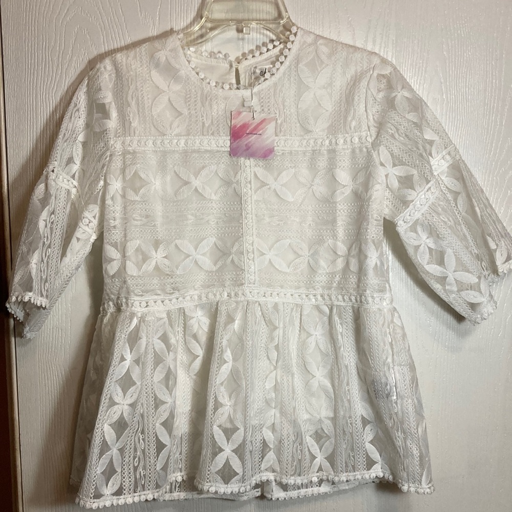 Chic wish White Detailed Blouse